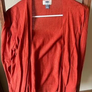Old Navy burnt orange cardigan